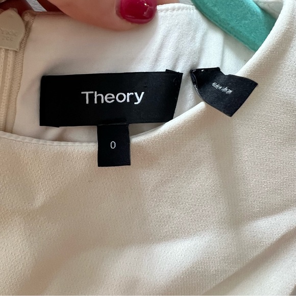 Theory Easy Shift Dress in Admiral Crepe - Picture 5 of 12